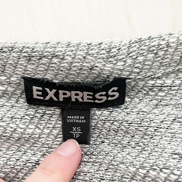 Express Gray Cardigan Sweater - Picture 3 of 3